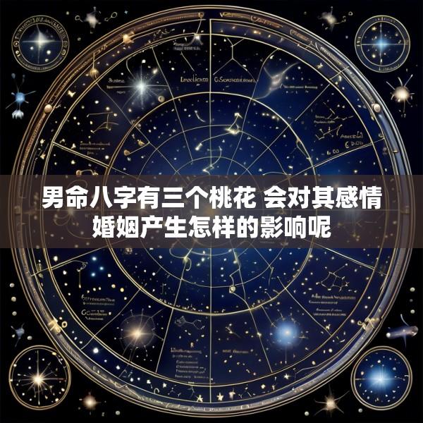 男命八字有三个桃花 会对其感情婚姻产生怎样的影响呢