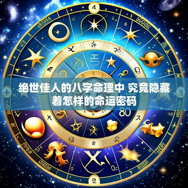 绝世佳人的八字命理中 究竟隐藏着怎样的命运密码