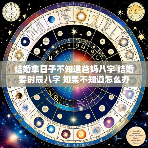 结婚拿日子不知道爸妈八字 结婚要时辰八字 如果不知道怎么办