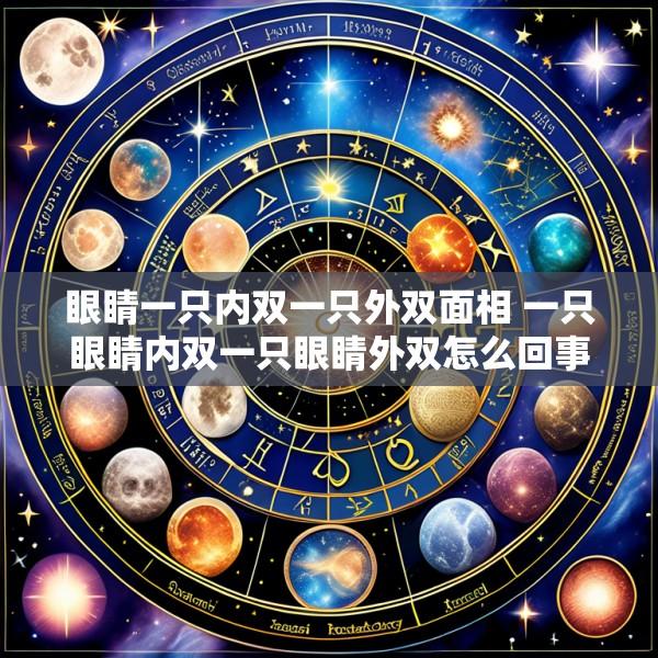 眼睛一只内双一只外双面相 一只眼睛内双一只眼睛外双怎么回事
