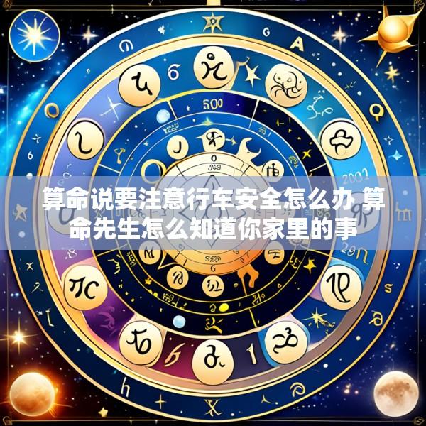 算命说要注意行车安全怎么办 算命先生怎么知道你家里的事