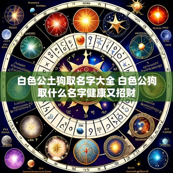 白色公土狗取名字大全 白色公狗取什么名字健康又招财