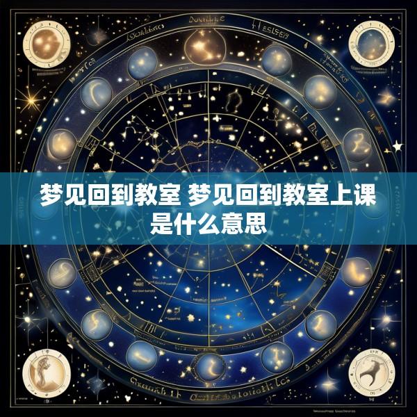 梦见回到教室 梦见回到教室上课是什么意思
