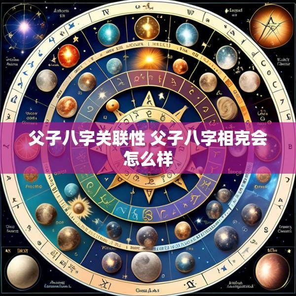父子八字关联性 父子八字相克会怎么样
