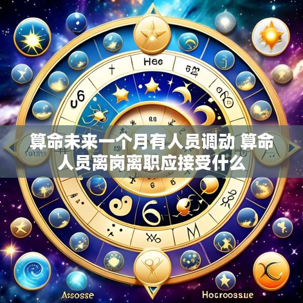 算命未来一个月有人员调动 算命人员离岗离职应接受什么