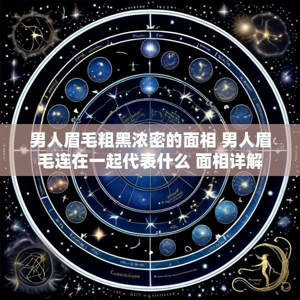 男人眉毛粗黑浓密的面相 男人眉毛连在一起代表什么 面相详解