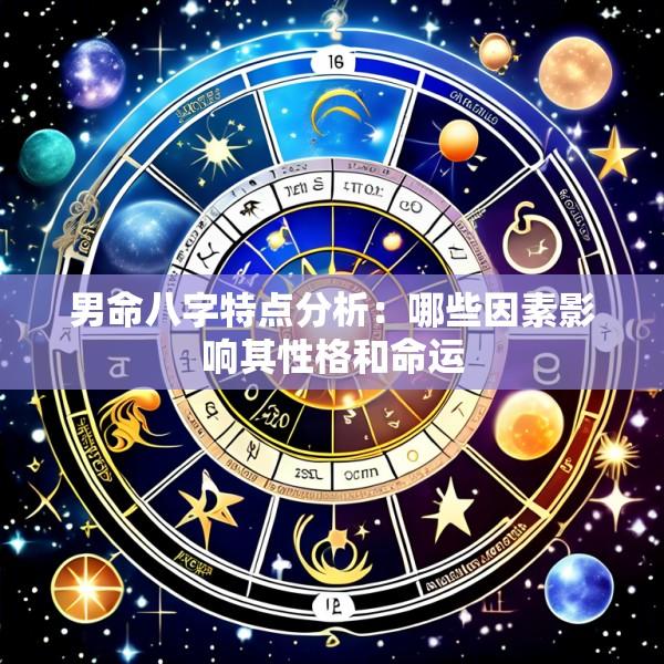 男命八字特点分析：哪些因素影响其性格和命运