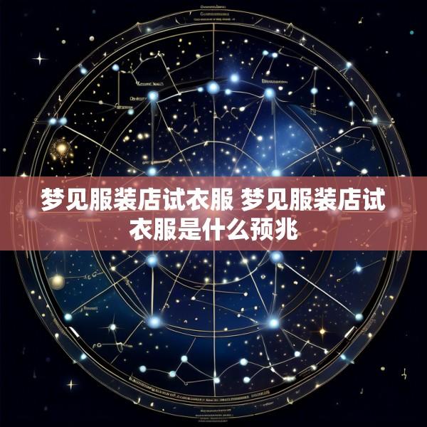 梦见服装店试衣服 梦见服装店试衣服是什么预兆