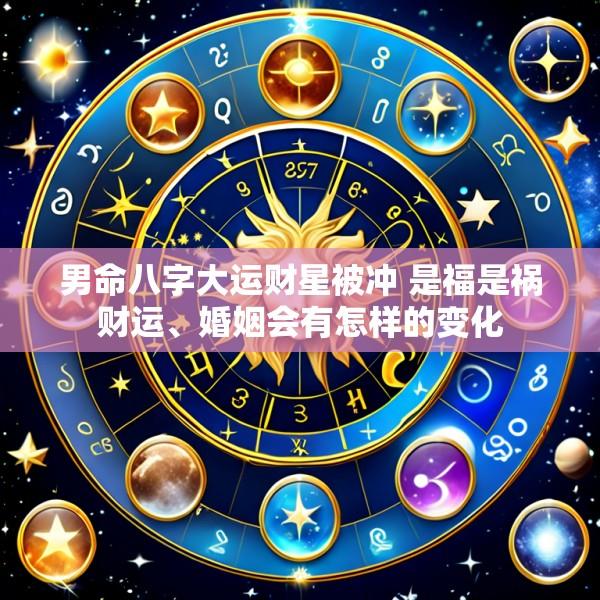 男命八字大运财星被冲 是福是祸财运、婚姻会有怎样的变化