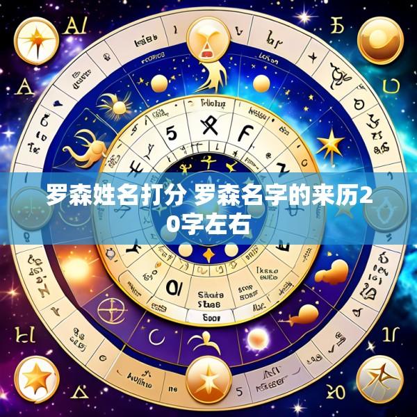 罗森姓名打分 罗森名字的来历20字左右