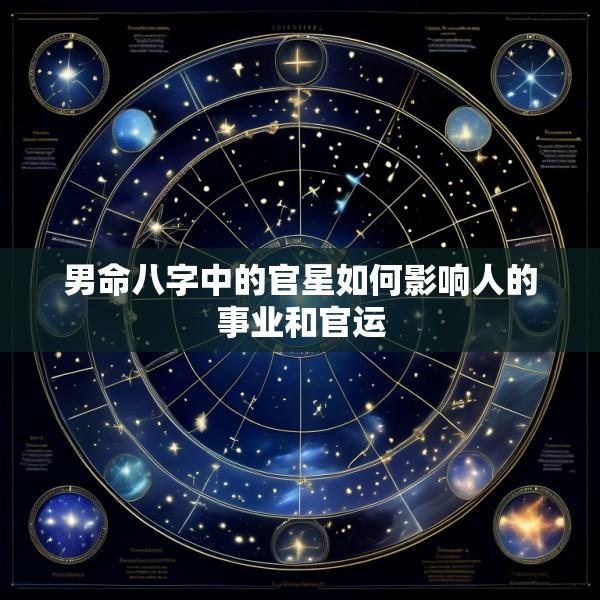 男命八字中的官星如何影响人的事业和官运