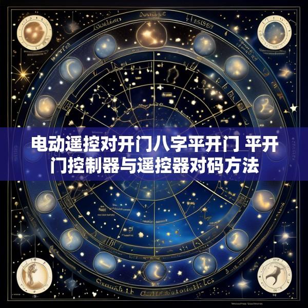 电动遥控对开门八字平开门 平开门控制器与遥控器对码方法
