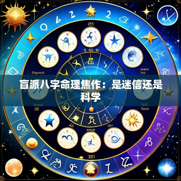 盲派八字命理焦作：是迷信还是科学