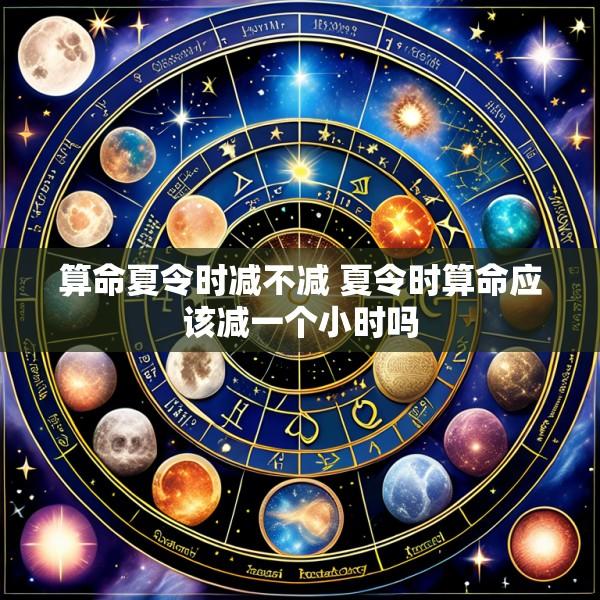 算命夏令时减不减 夏令时算命应该减一个小时吗