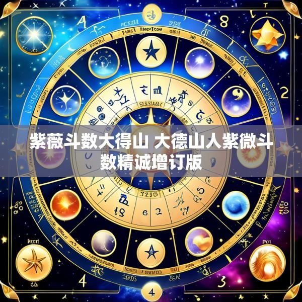 紫薇斗数大得山 大德山人紫微斗数精诚增订版