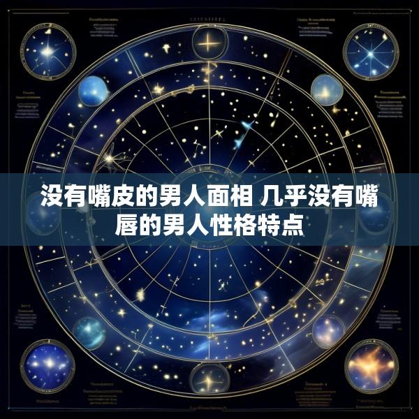 没有嘴皮的男人面相 几乎没有嘴唇的男人性格特点