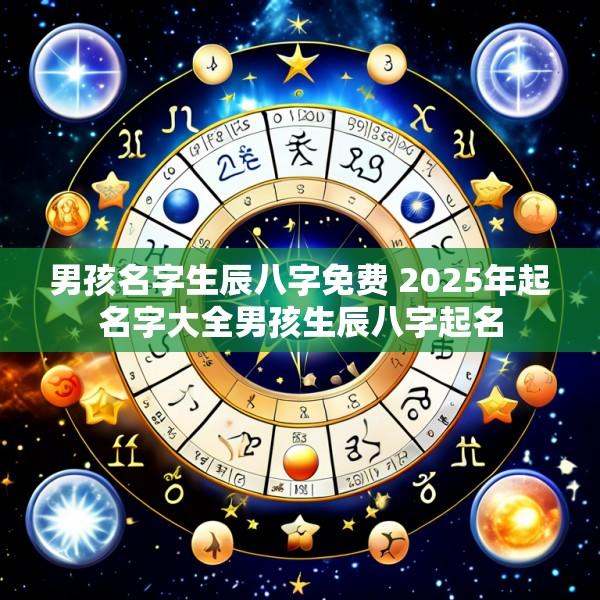 男孩名字生辰八字免费 2025年起名字大全男孩生辰八字起名