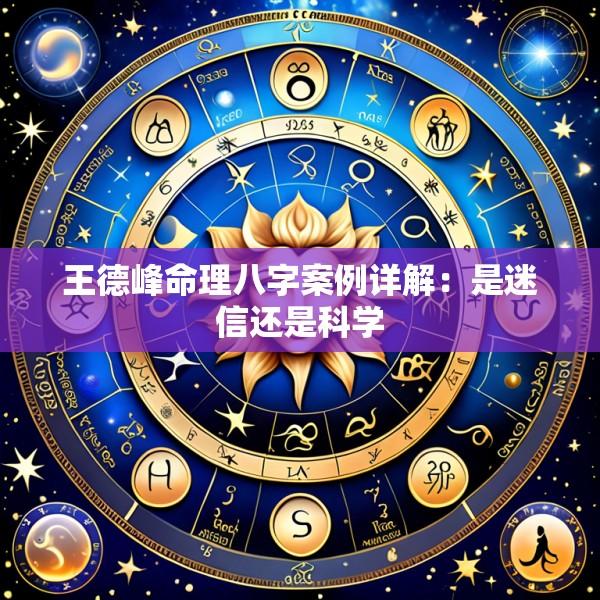 王德峰命理八字案例详解：是迷信还是科学