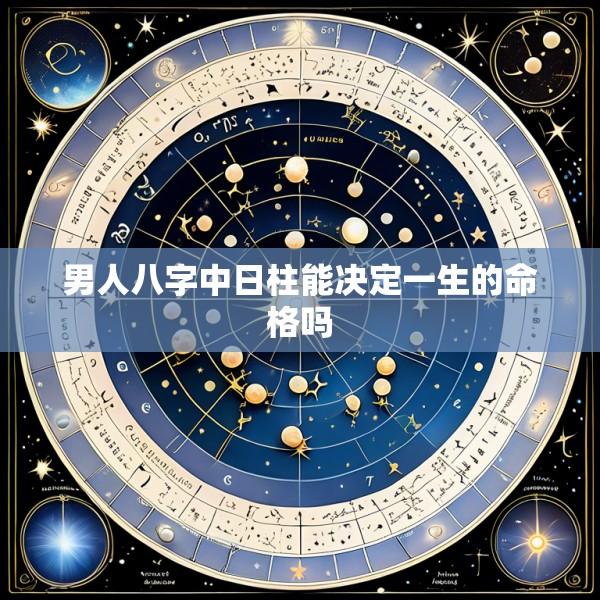 男人八字中日柱能决定一生的命格吗