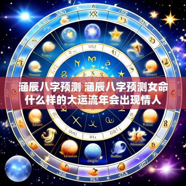 涵辰八字预测 涵辰八字预测女命什么样的大运流年会出现情人