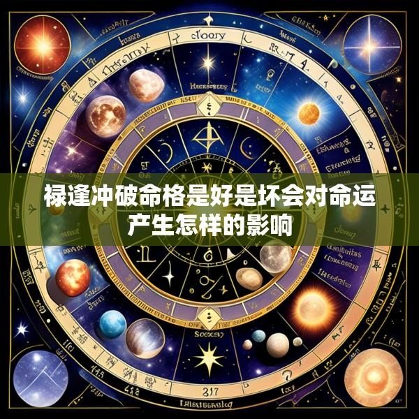 禄逢冲破命格是好是坏会对命运产生怎样的影响