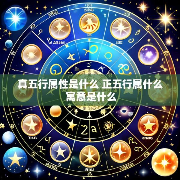 真五行属性是什么 正五行属什么 寓意是什么