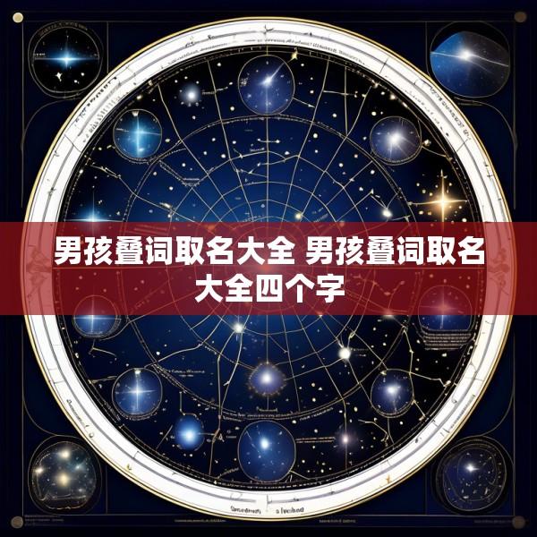 男孩叠词取名大全 男孩叠词取名大全四个字