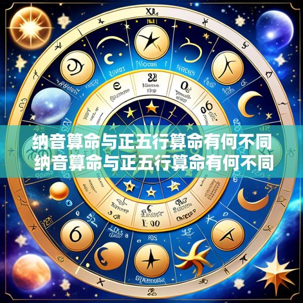 纳音算命与正五行算命有何不同 纳音算命与正五行算命有何不同呢