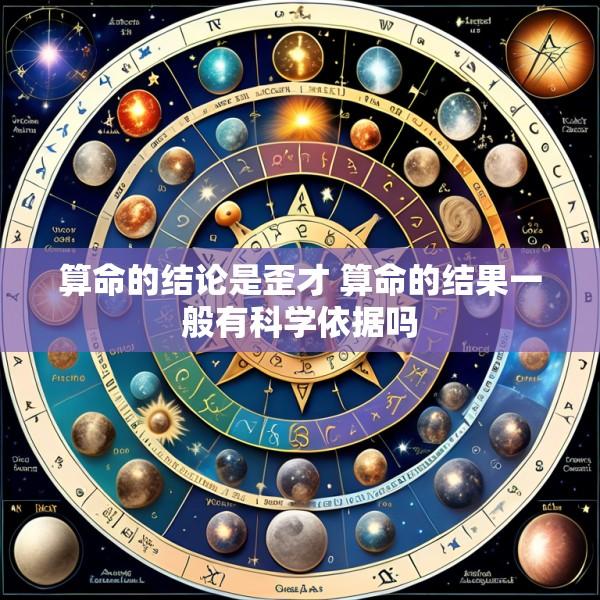 算命的结论是歪才 算命的结果一般有科学依据吗