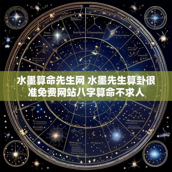 水墨算命先生网 水墨先生算卦很准免费网站八字算命不求人