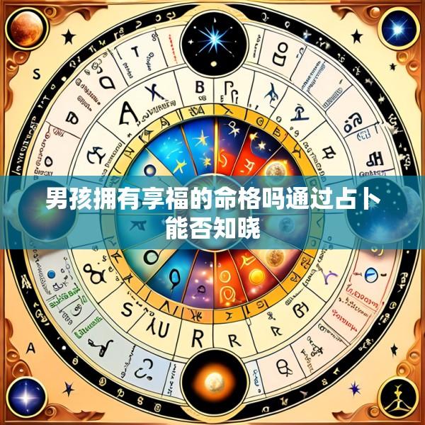 男孩拥有享福的命格吗通过占卜能否知晓
