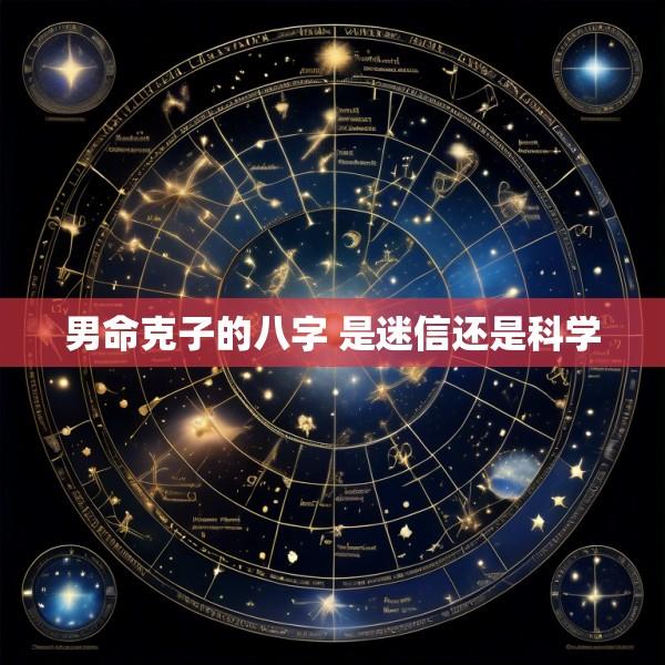 男命克子的八字 是迷信还是科学