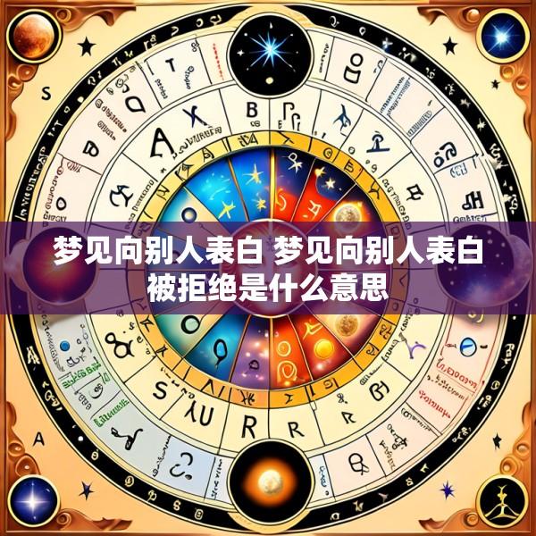 梦见向别人表白 梦见向别人表白被拒绝是什么意思