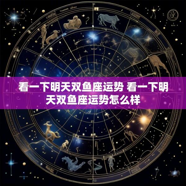 看一下明天双鱼座运势 看一下明天双鱼座运势怎么样