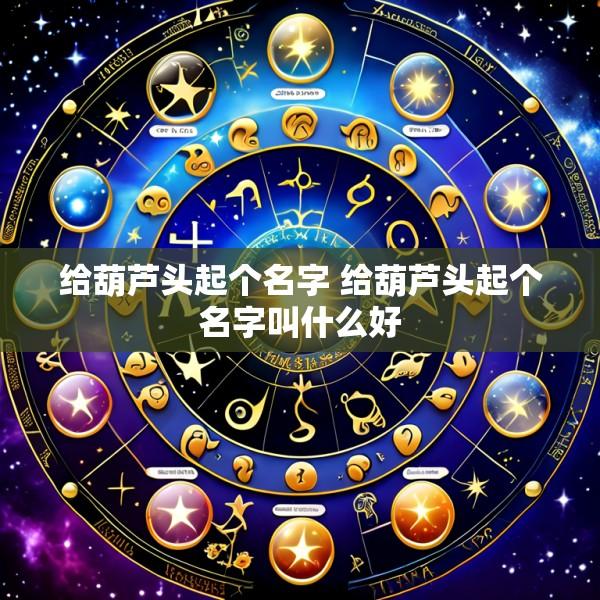 给葫芦头起个名字 给葫芦头起个名字叫什么好