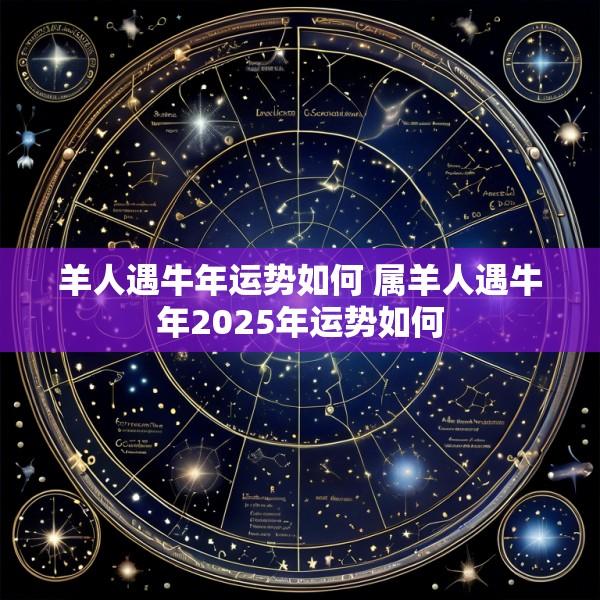 羊人遇牛年运势如何 属羊人遇牛年2025年运势如何