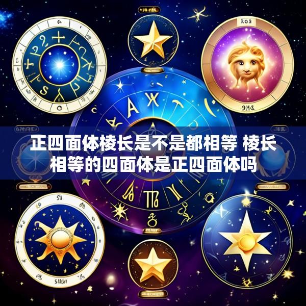 正四面体棱长是不是都相等 棱长相等的四面体是正四面体吗