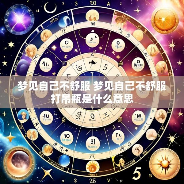 梦见自己不舒服 梦见自己不舒服打吊瓶是什么意思