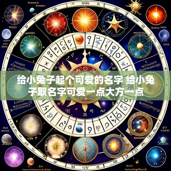 给小兔子起个可爱的名字 给小兔子取名字可爱一点大方一点