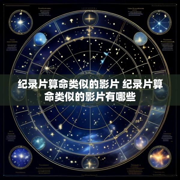 纪录片算命类似的影片 纪录片算命类似的影片有哪些