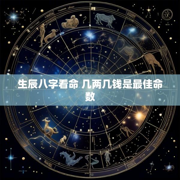生辰八字看命 几两几钱是最佳命数