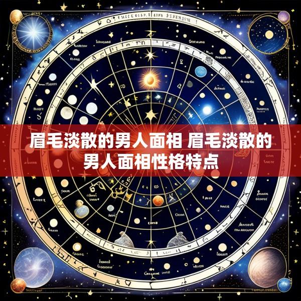 眉毛淡散的男人面相 眉毛淡散的男人面相性格特点