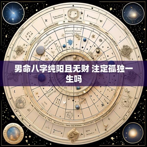 男命八字纯阳且无财 注定孤独一生吗