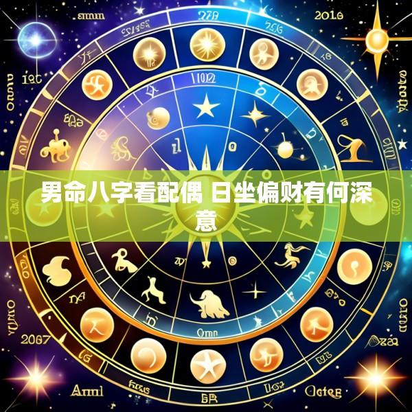 男命八字看配偶 日坐偏财有何深意