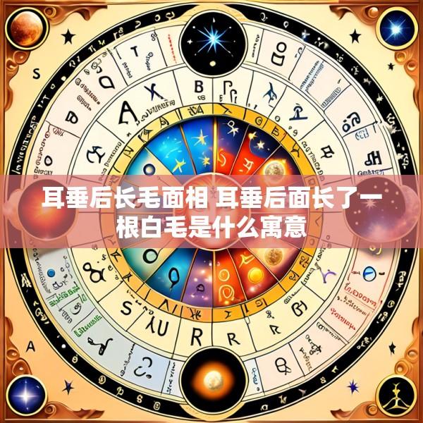 耳垂后长毛面相 耳垂后面长了一根白毛是什么寓意