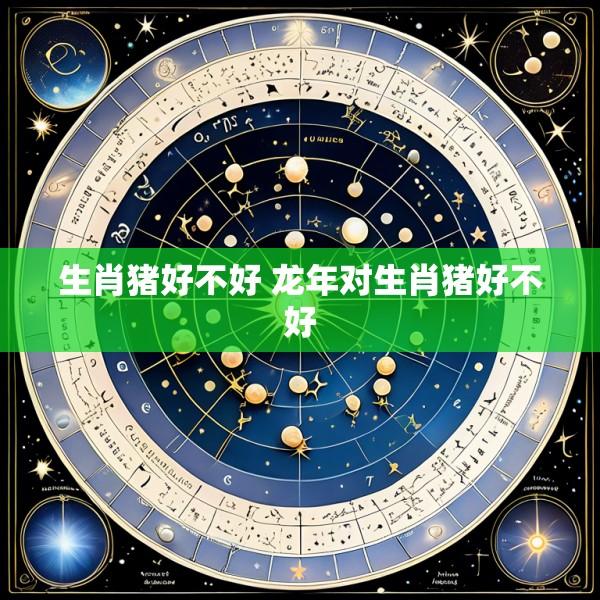 生肖猪好不好 龙年对生肖猪好不好