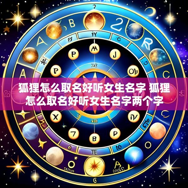 狐狸怎么取名好听女生名字 狐狸怎么取名好听女生名字两个字