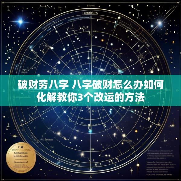 破财穷八字 八字破财怎么办如何化解教你3个改运的方法
