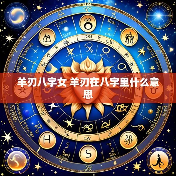 羊刃八字女 羊刃在八字里什么意思