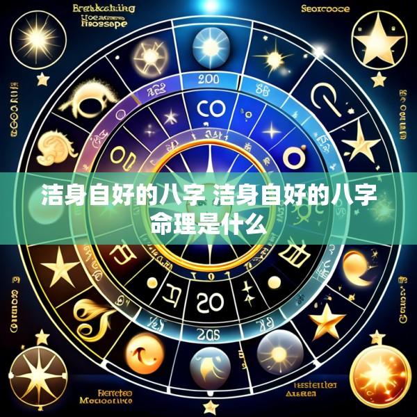 洁身自好的八字 洁身自好的八字命理是什么
